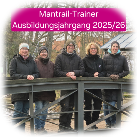 Eva mit ihren Suchhunden Bella und Bonny (verstorben)