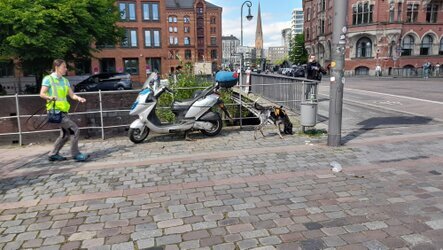 Suchteam unterwegs in der Speicherstadt